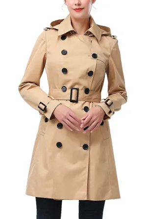 Kimi   Kai Women's "Adley" Waterproof Hooded Trench Coat
