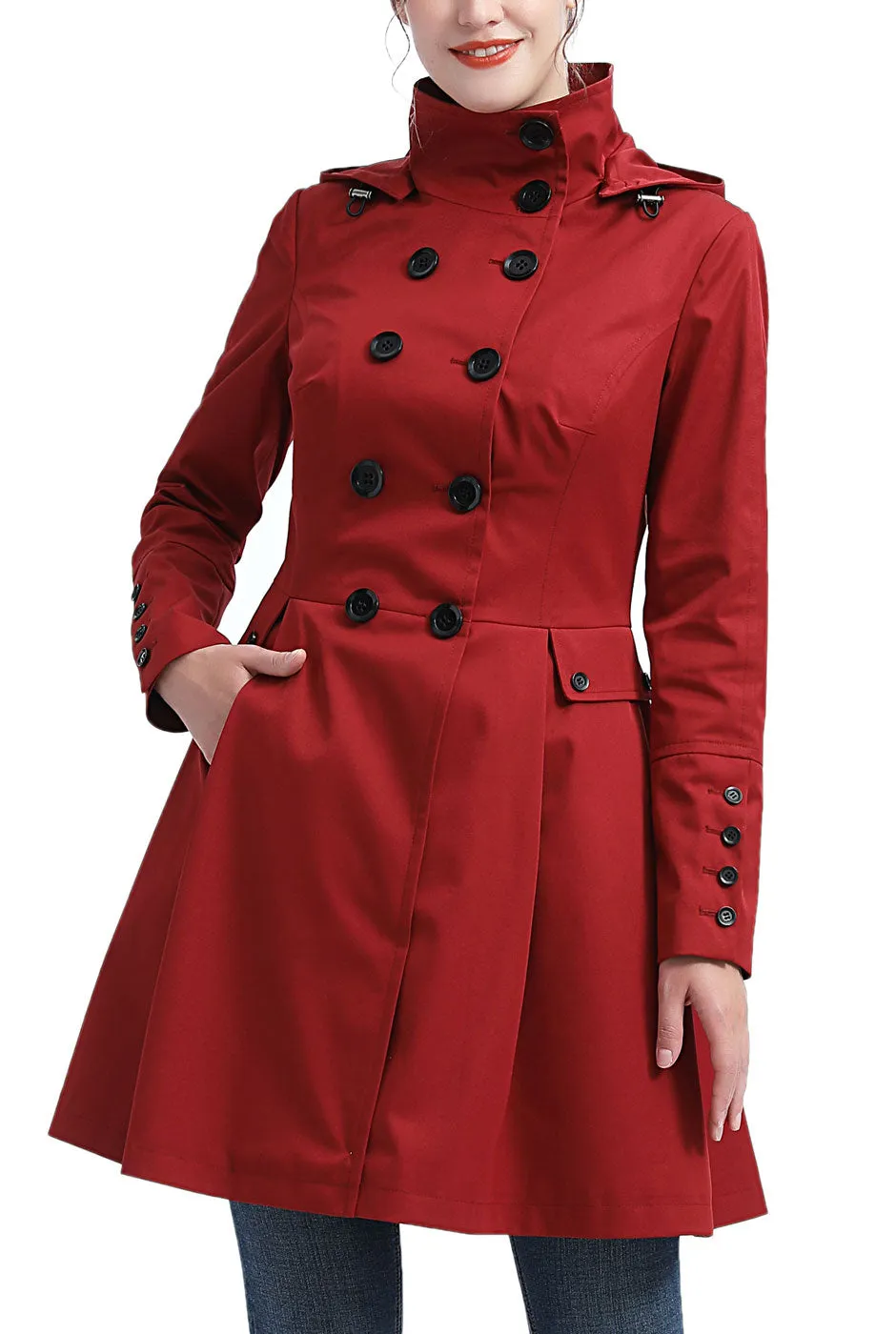 Kimi   Kai Women's "Ellie" Waterproof Trench Coat