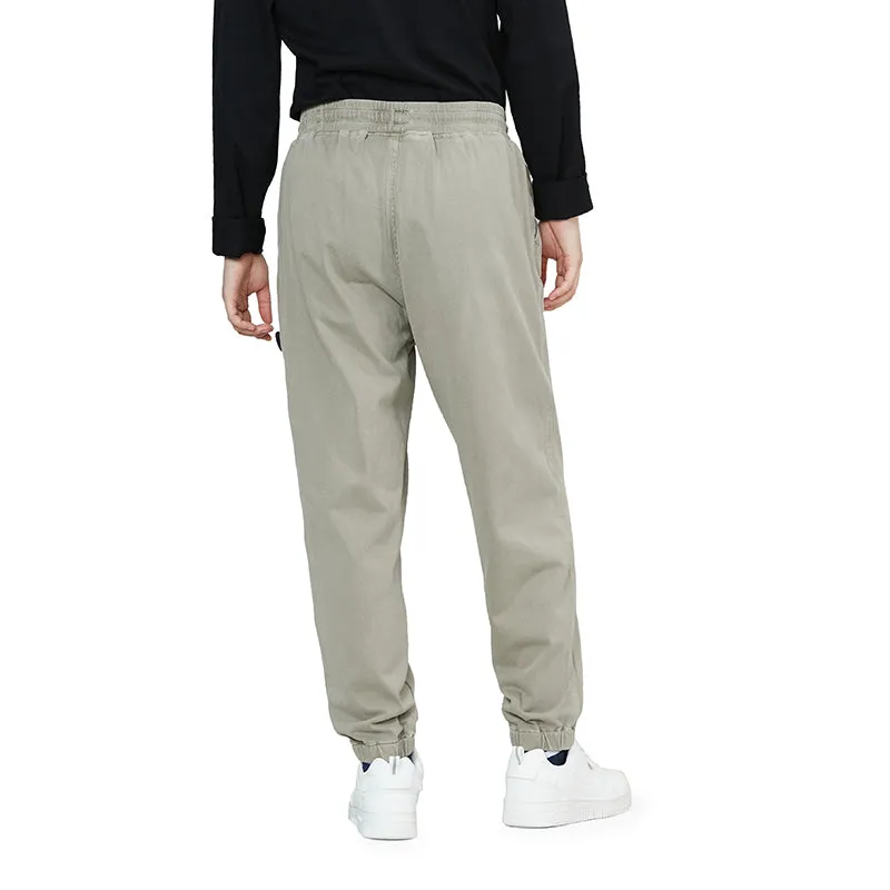 KNITTED DRAWSTRING JOGGER PANTS
