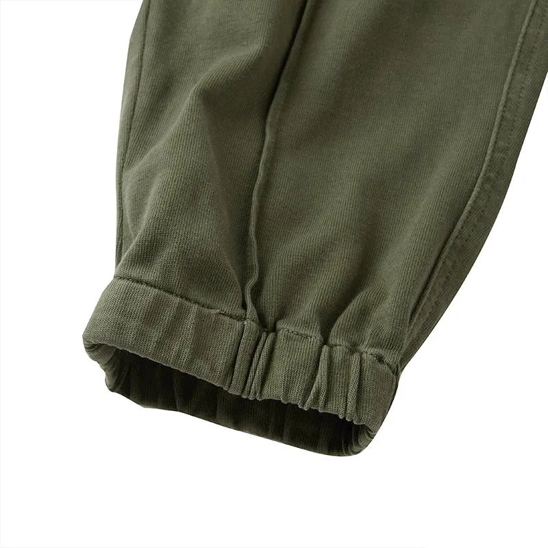 KNITTED DRAWSTRING JOGGER PANTS