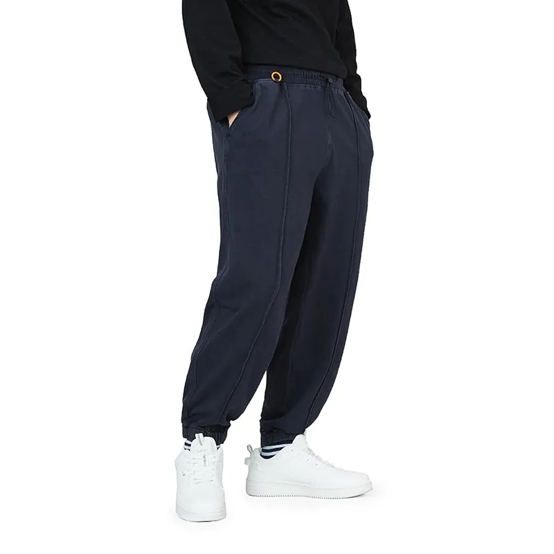 KNITTED DRAWSTRING JOGGER PANTS