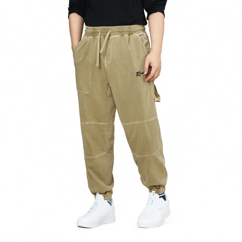 KNITTED DRAWSTRING JOGGER PANTS