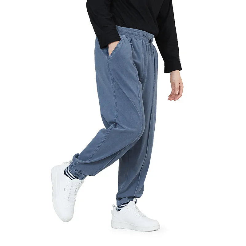 KNITTED DRAWSTRING JOGGER PANTS