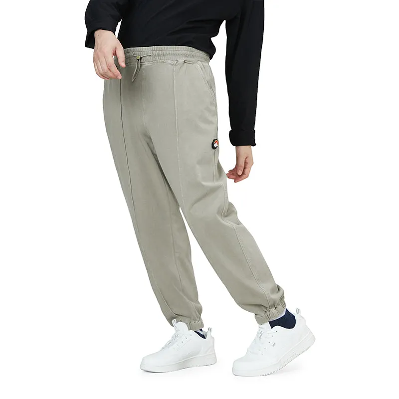 KNITTED DRAWSTRING JOGGER PANTS