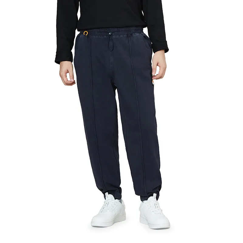 KNITTED DRAWSTRING JOGGER PANTS