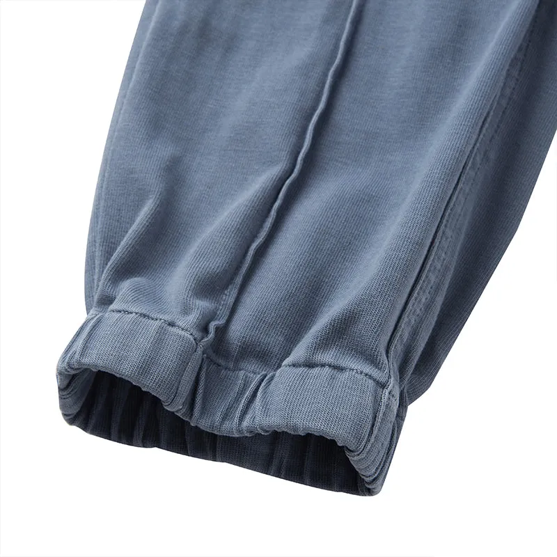 KNITTED DRAWSTRING JOGGER PANTS