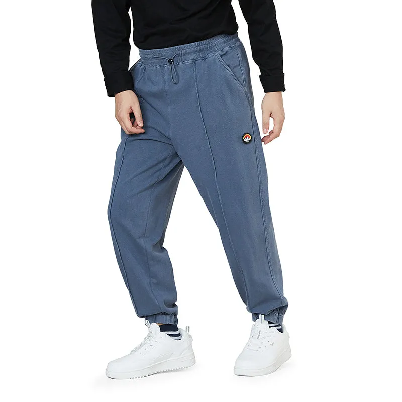 KNITTED DRAWSTRING JOGGER PANTS