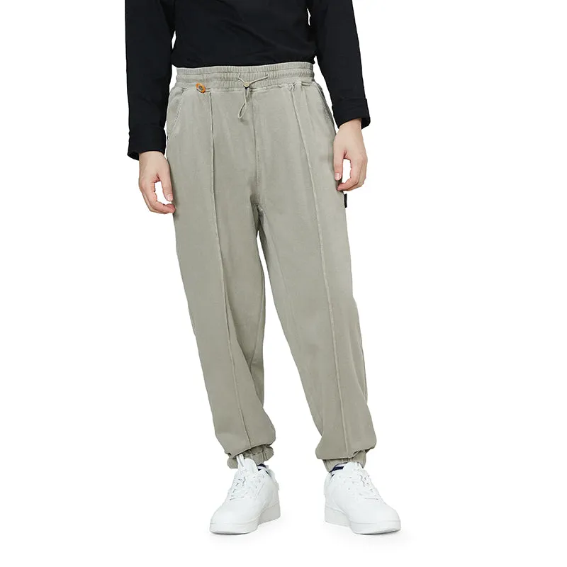 KNITTED DRAWSTRING JOGGER PANTS