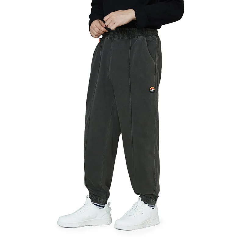 KNITTED DRAWSTRING JOGGER PANTS