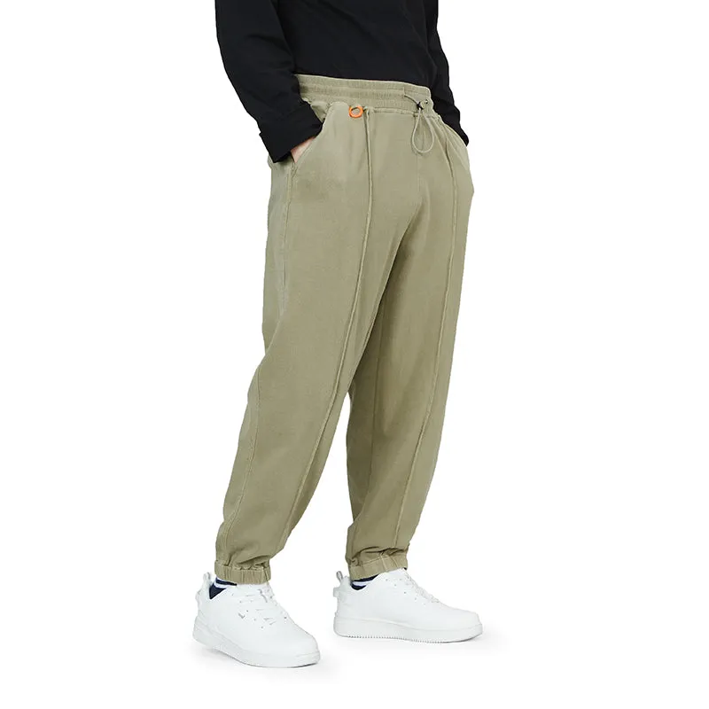 KNITTED DRAWSTRING JOGGER PANTS