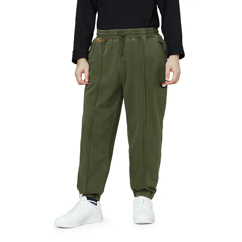 KNITTED DRAWSTRING JOGGER PANTS