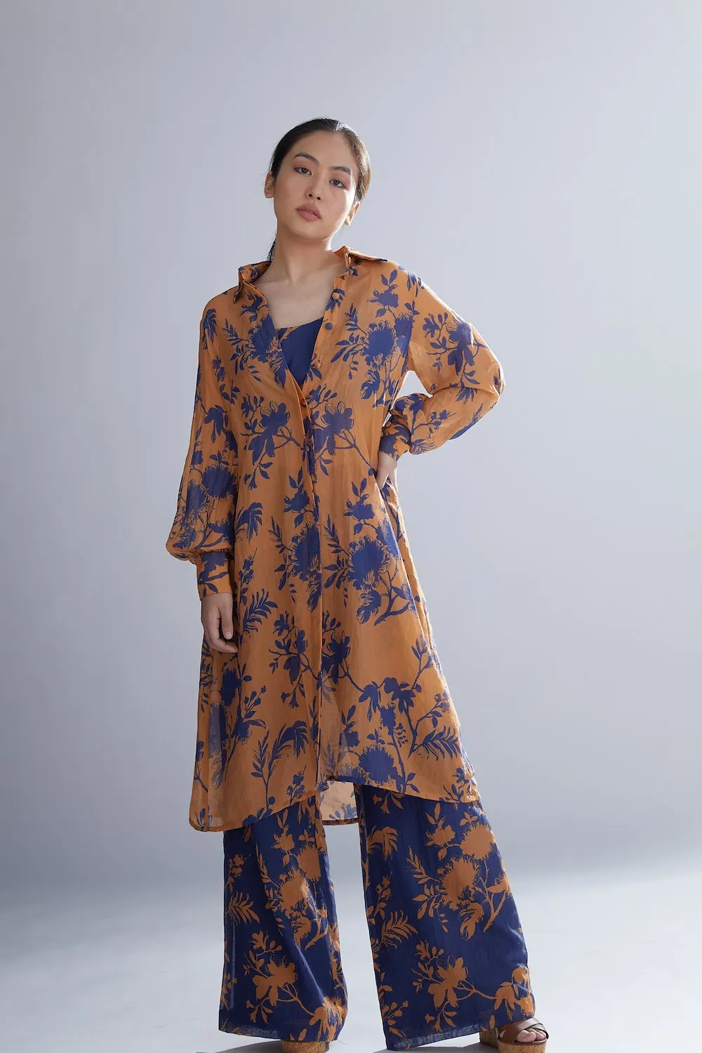 Koai   I   Blue And Orange Floral Pants