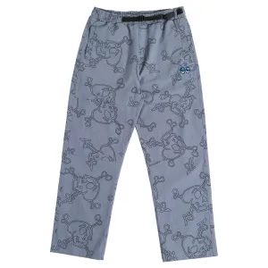Krooked Style Double Knee Ripstop Pants - Grey/Black