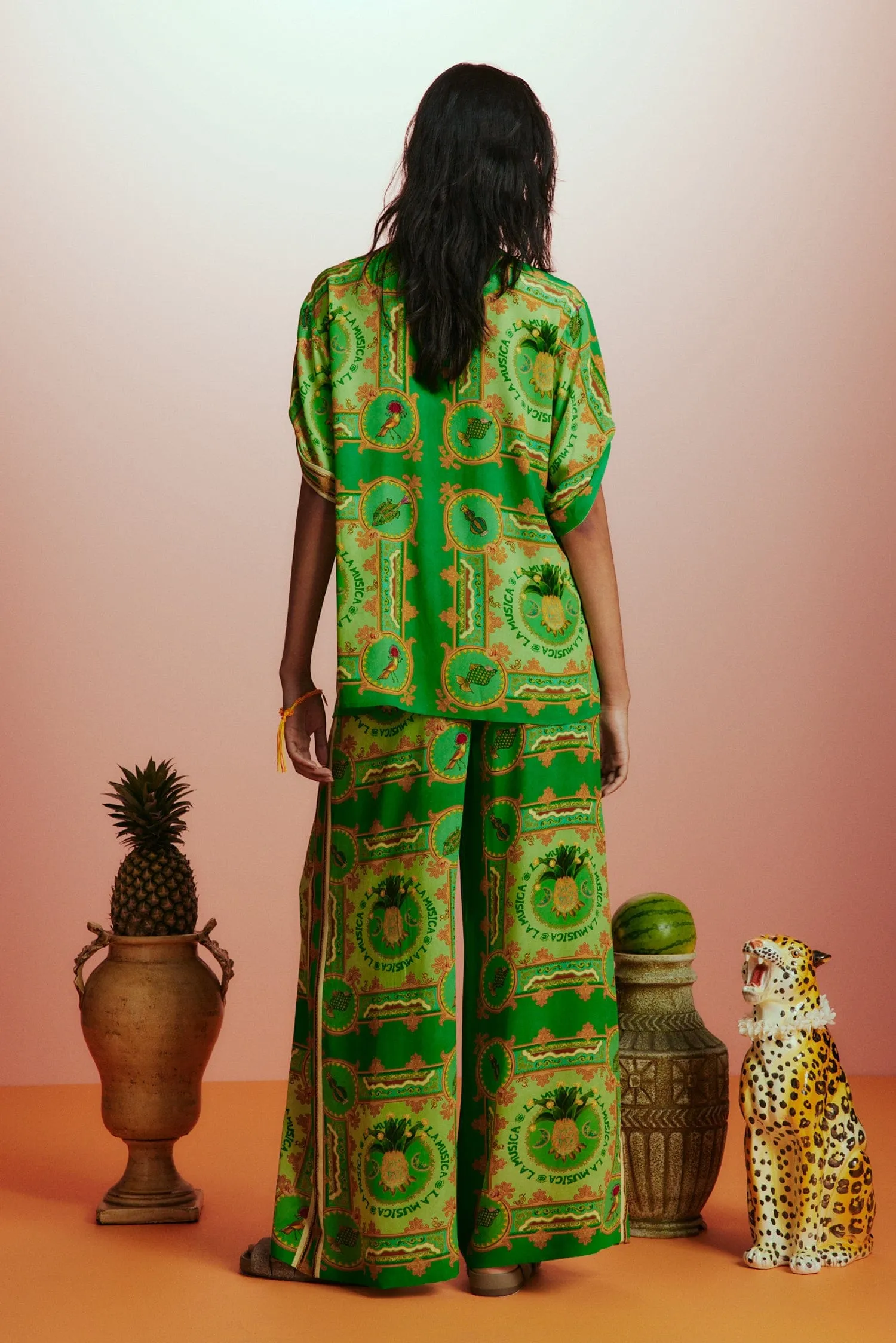 La Musica Silk Pants