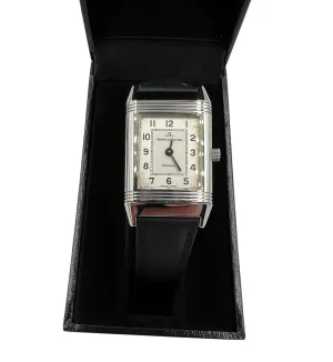 Ladies Reverso Le Coultre Manual Wind Steel Wristwatch 1990s