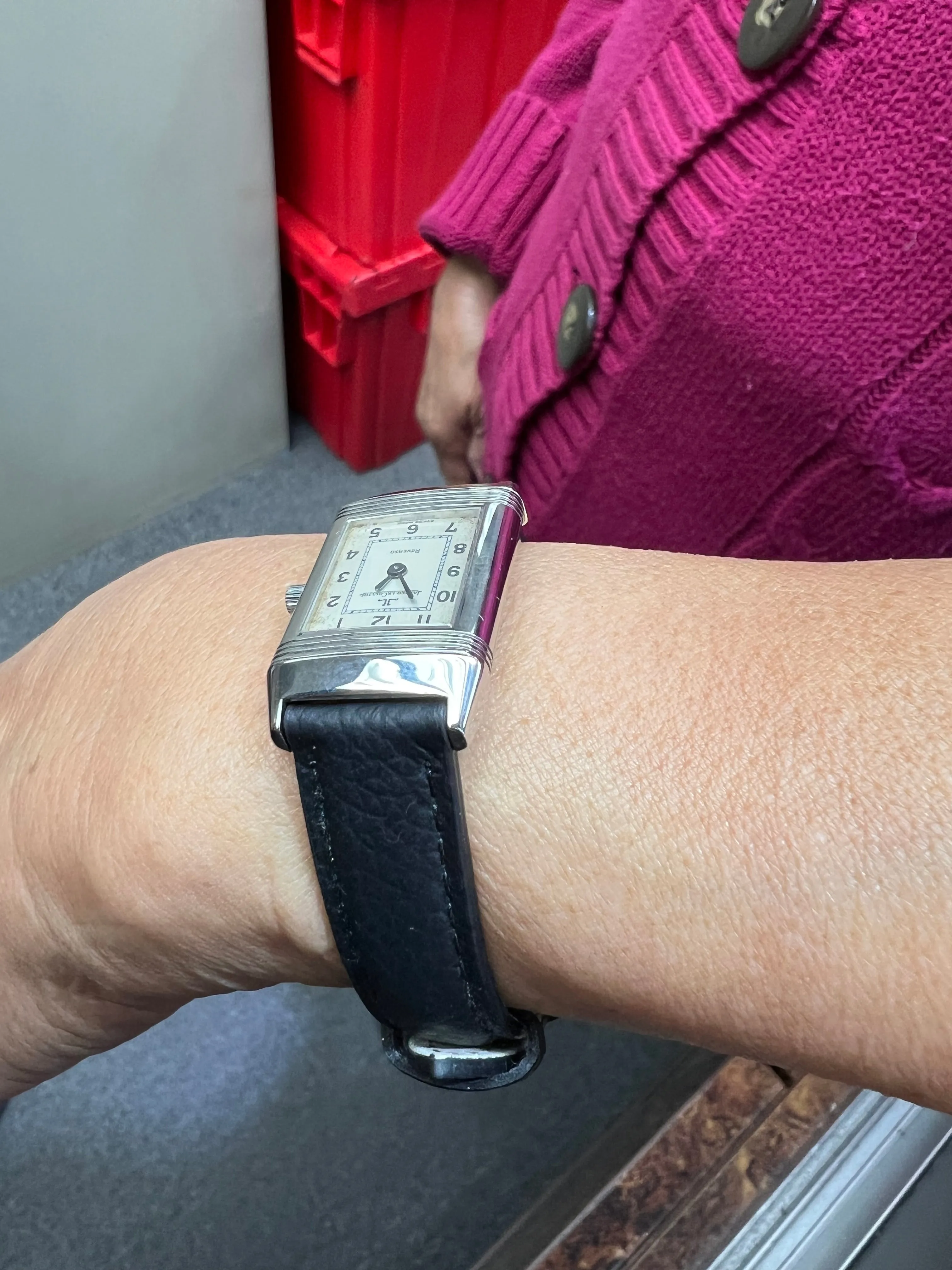 Ladies Reverso Le Coultre Manual Wind Steel Wristwatch 1990s