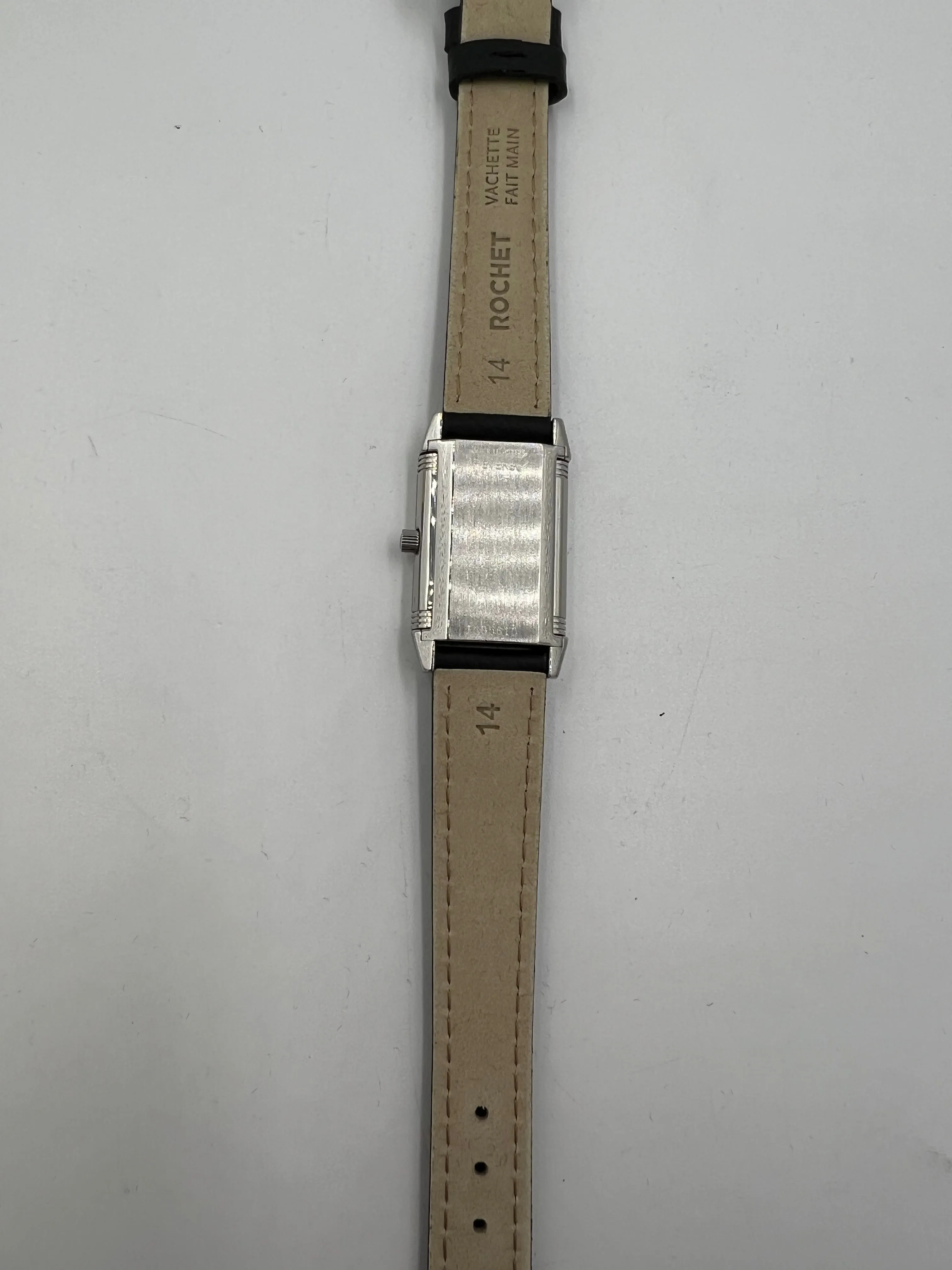 Ladies Reverso Le Coultre Manual Wind Steel Wristwatch 1990s