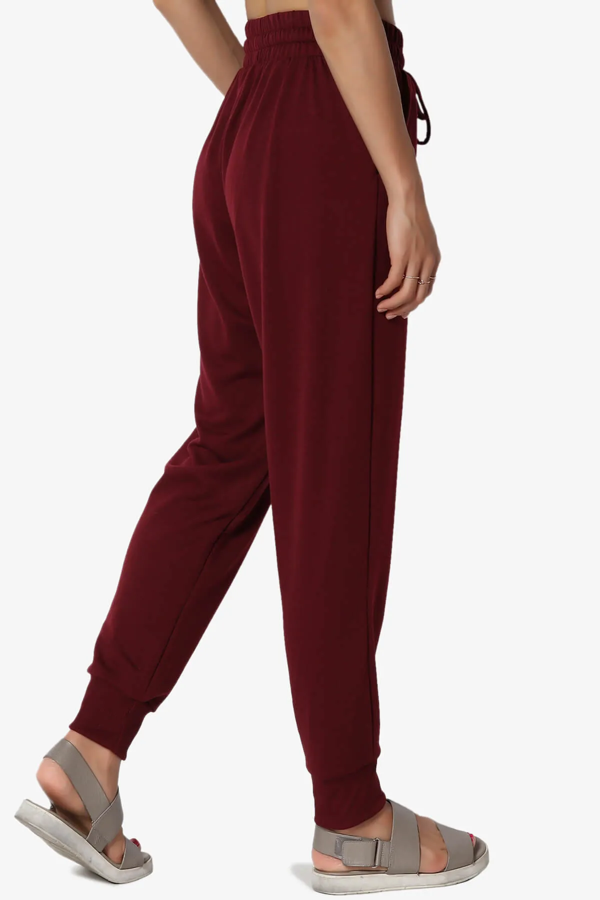 Lanette Drawstring Jersey Jogger Pants
