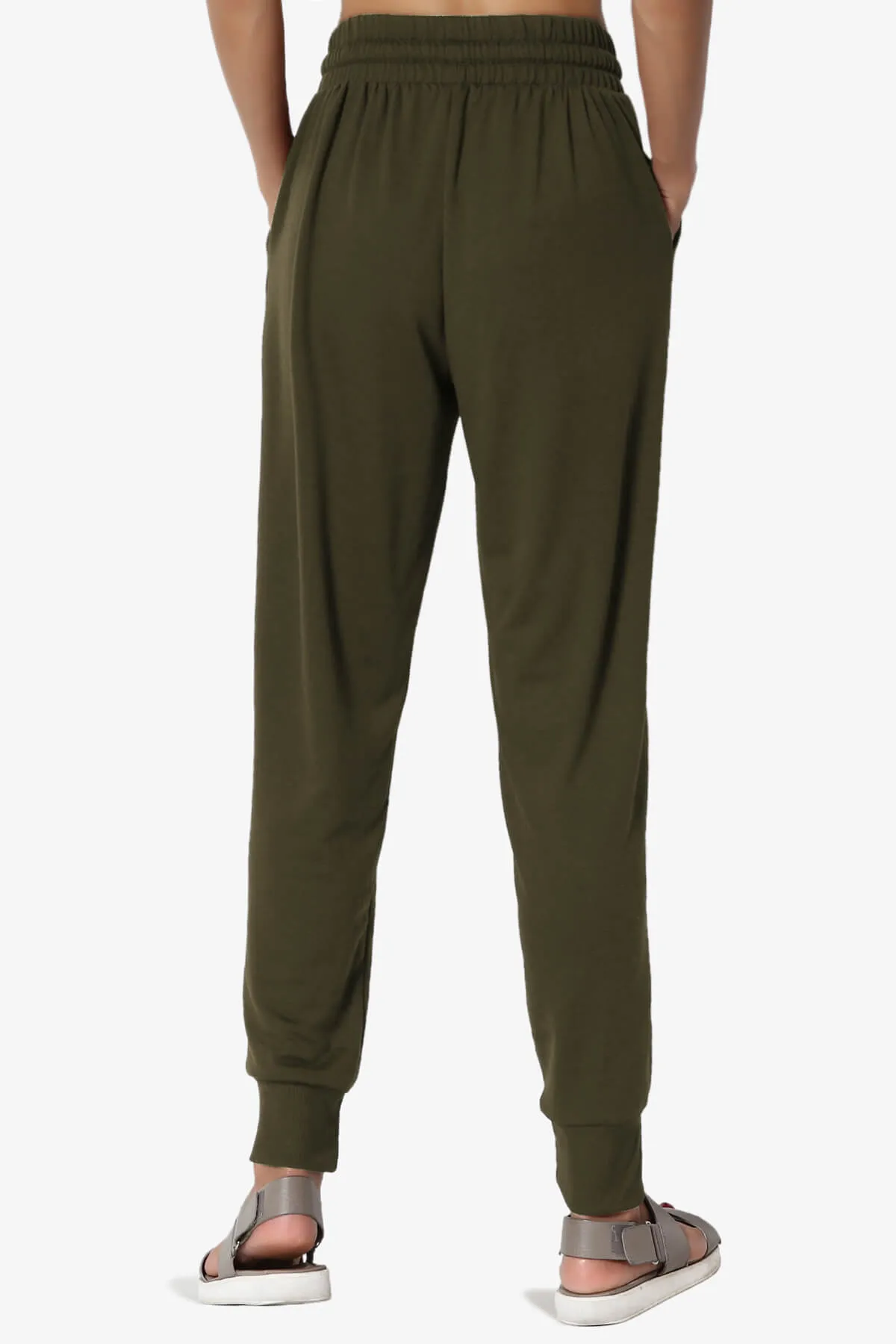 Lanette Drawstring Jersey Jogger Pants