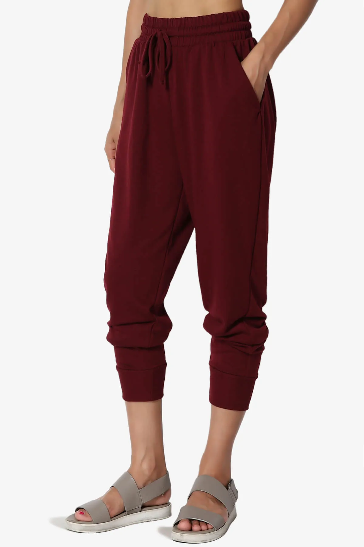 Lanette Drawstring Jersey Jogger Pants