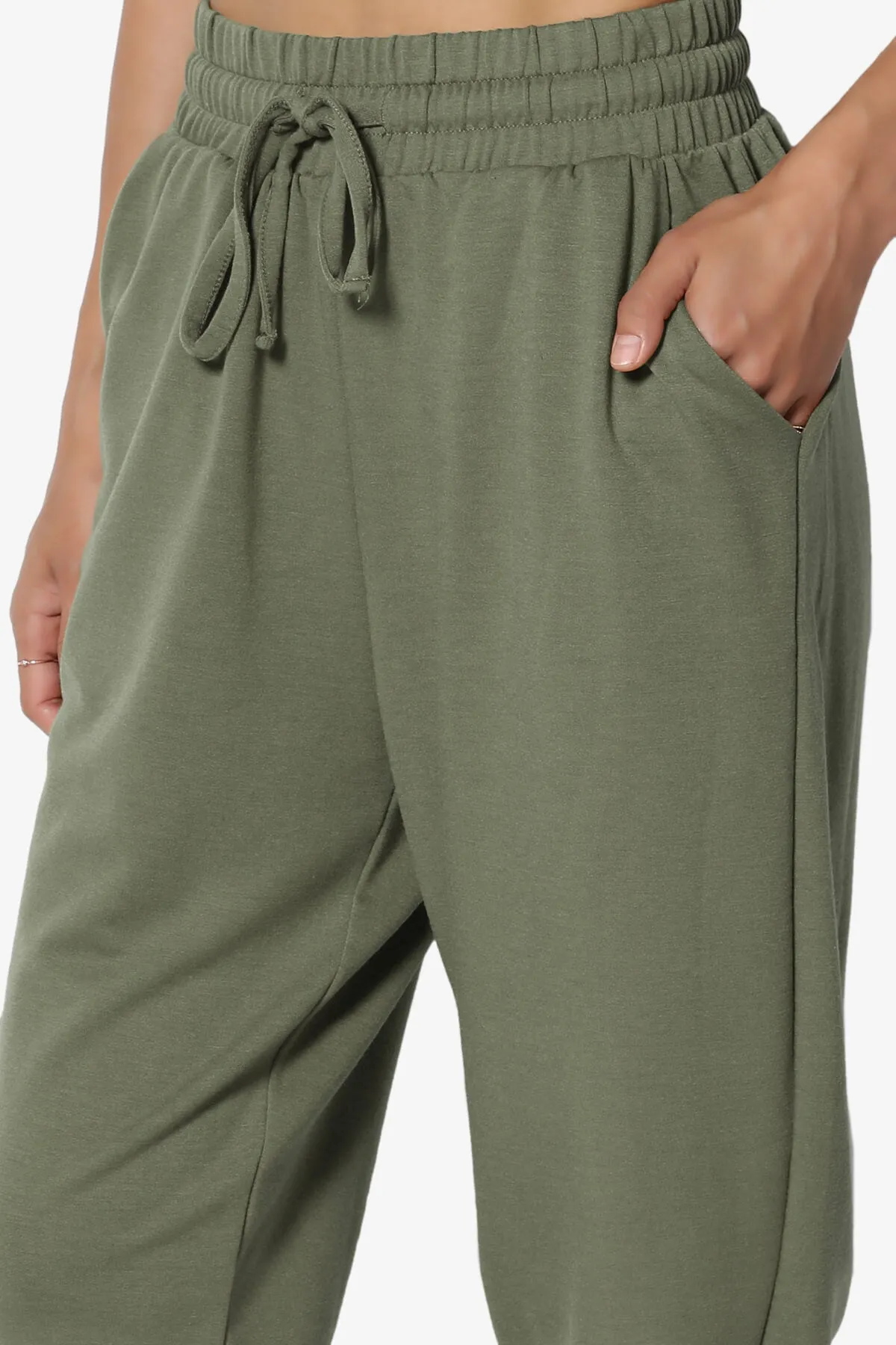 Lanette Drawstring Jersey Jogger Pants