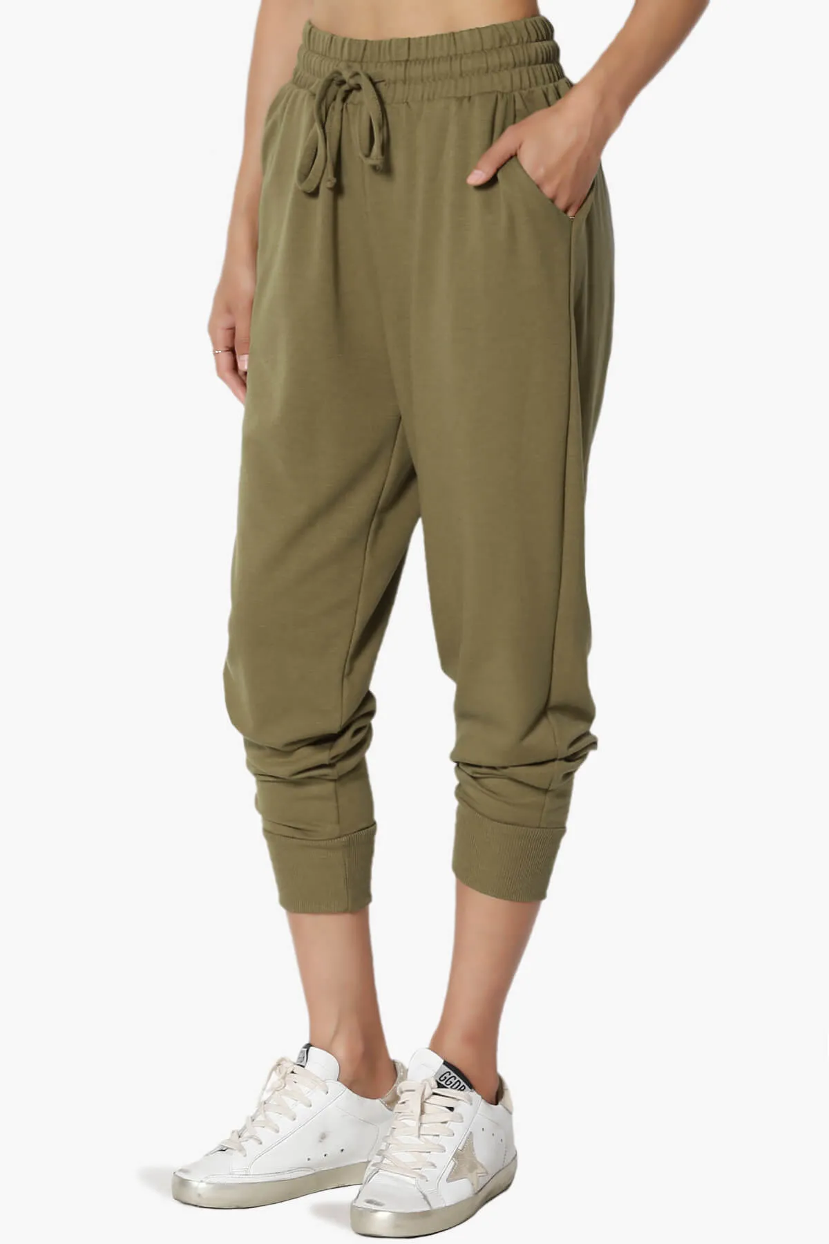 Lanette Drawstring Jersey Jogger Pants