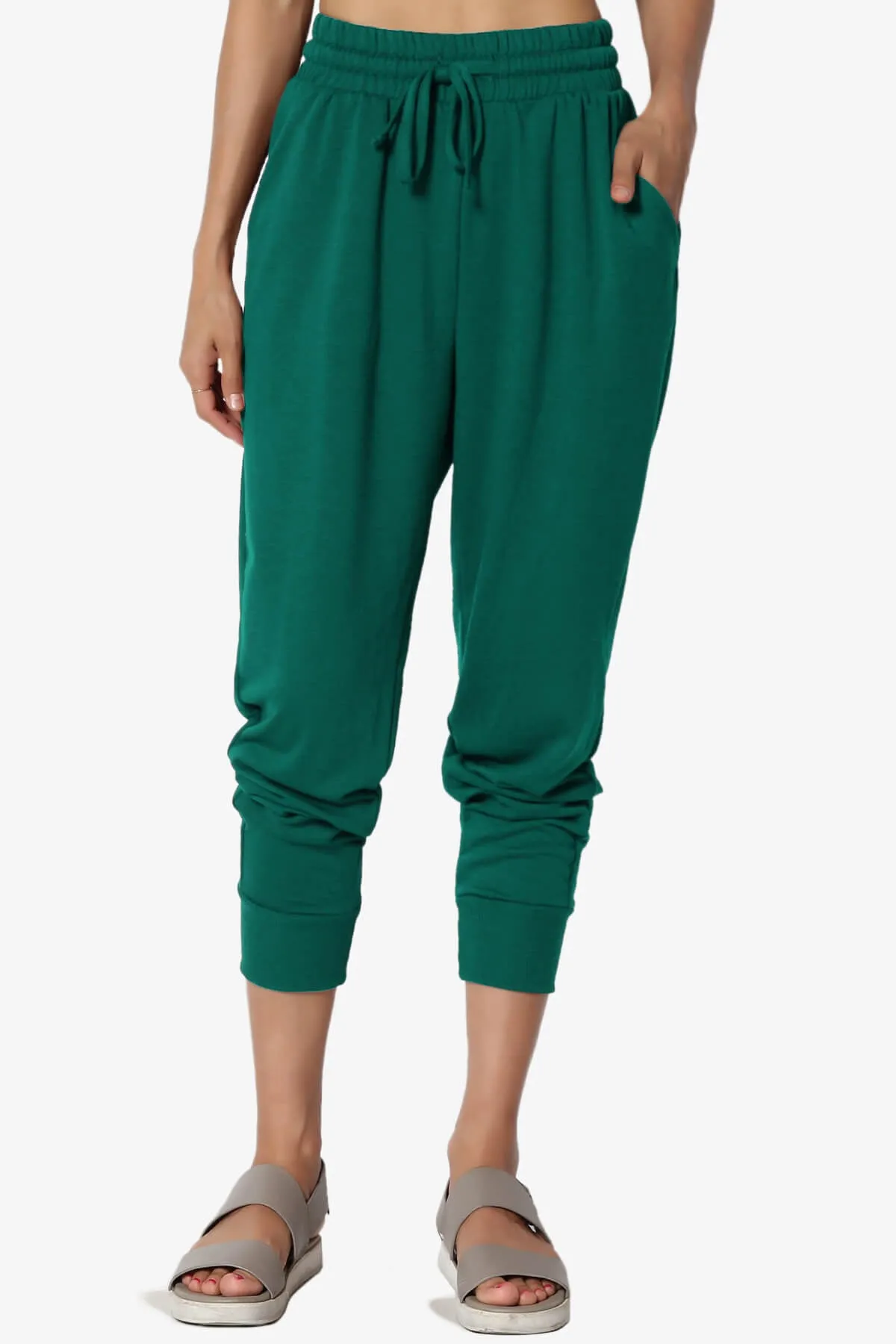 Lanette Drawstring Jersey Jogger Pants