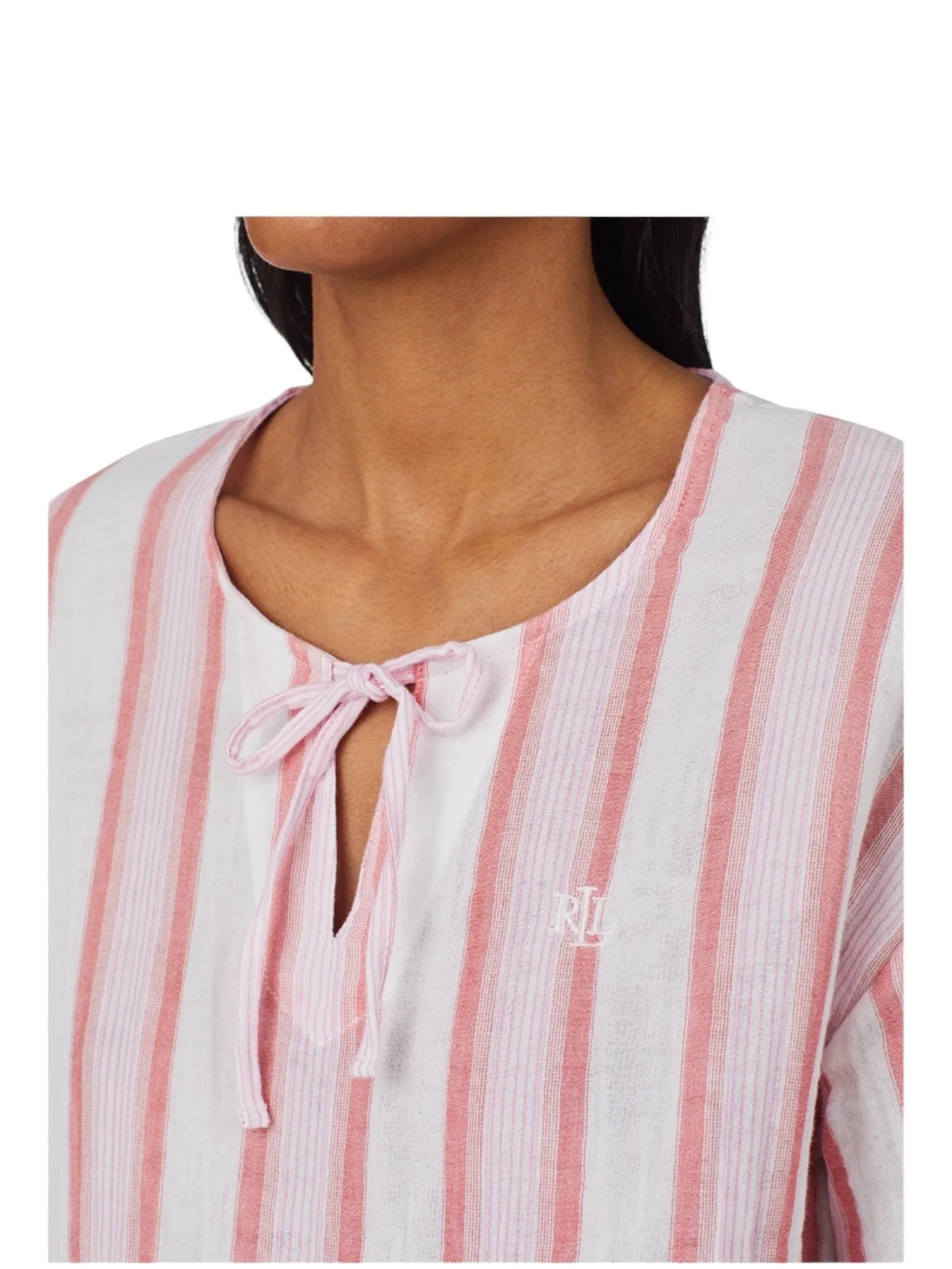 LAUREN RALPH LAUREN Women's 2-Pc. Cotton Boxer Pijamas Set XL