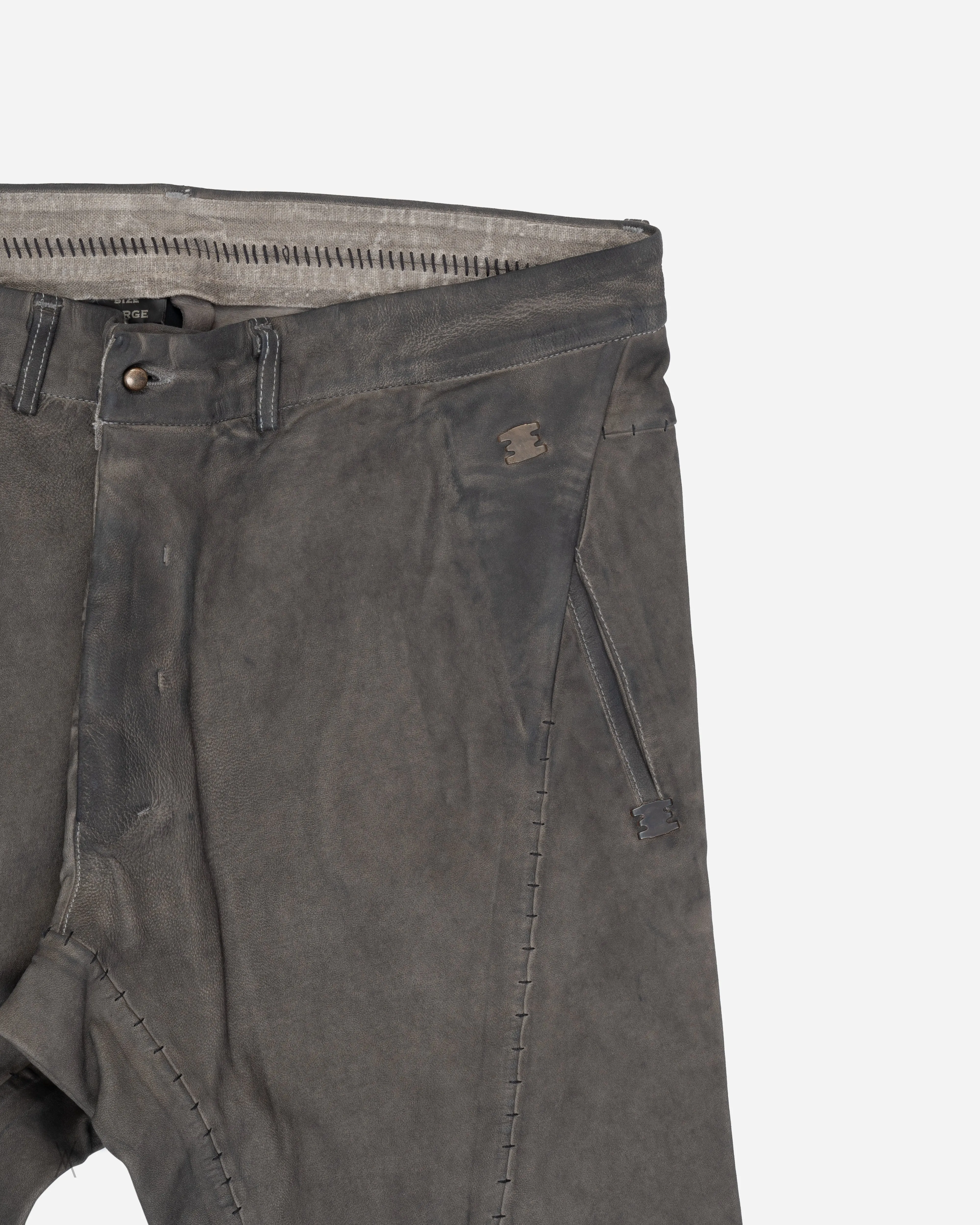 Leather Scarstitch Trousers