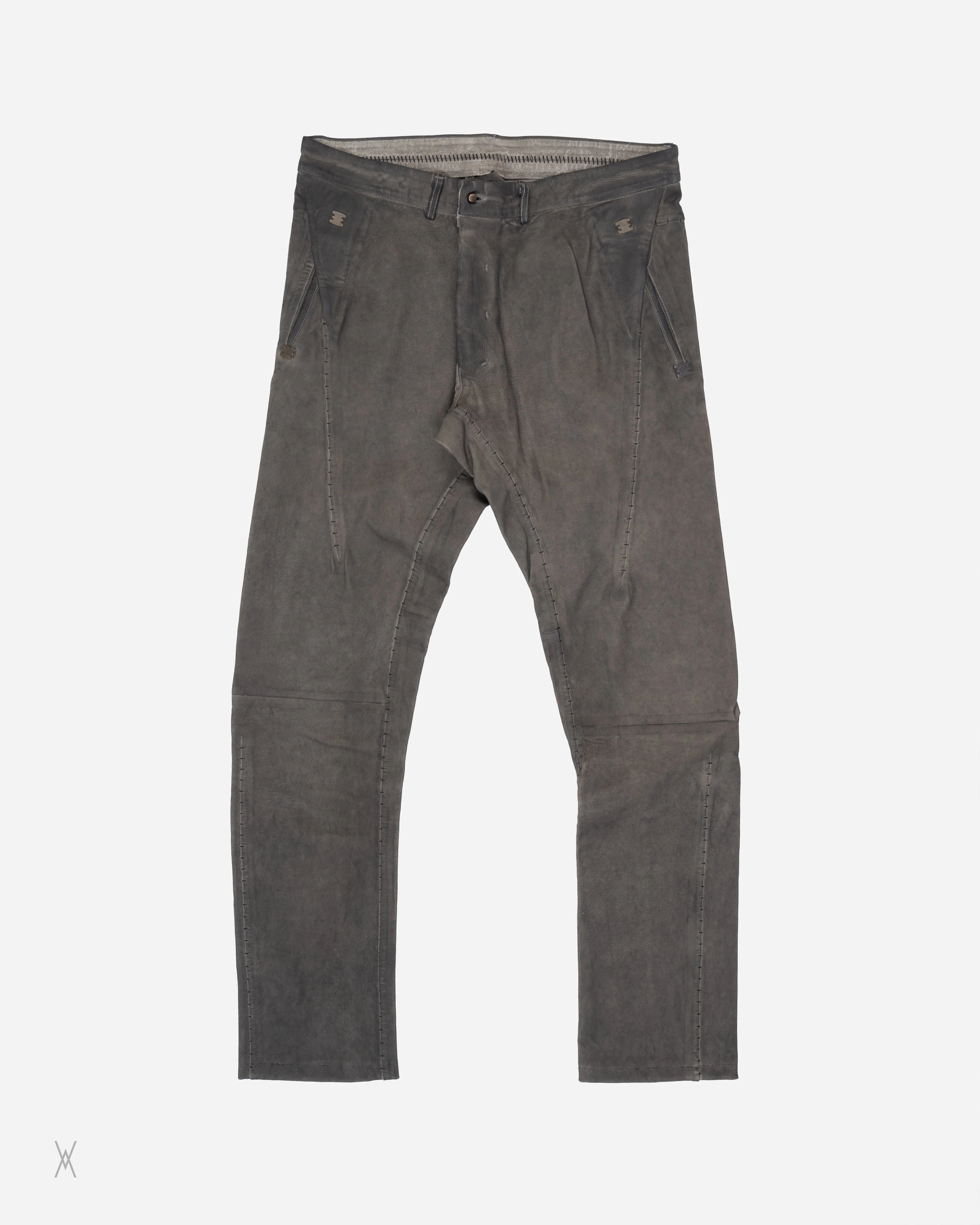 Leather Scarstitch Trousers