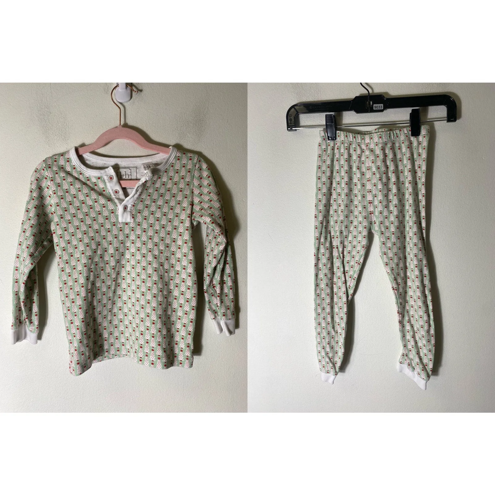 Lila and Hayes Christmas Tree Pajamas Sz 6
