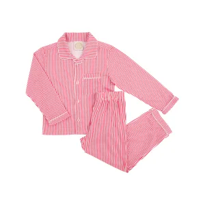 Lock's Little Set (Unisex) - Richmond Red Stripe with Worth Avenue White Piping