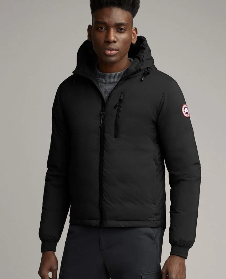 Lodge Down Hoody Matte Finish Mens Black