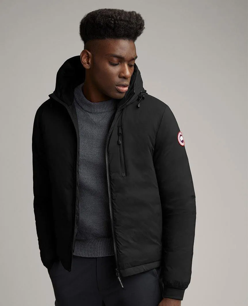 Lodge Down Hoody Matte Finish Mens Black