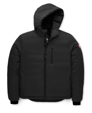 Lodge Down Hoody Matte Finish Mens Black