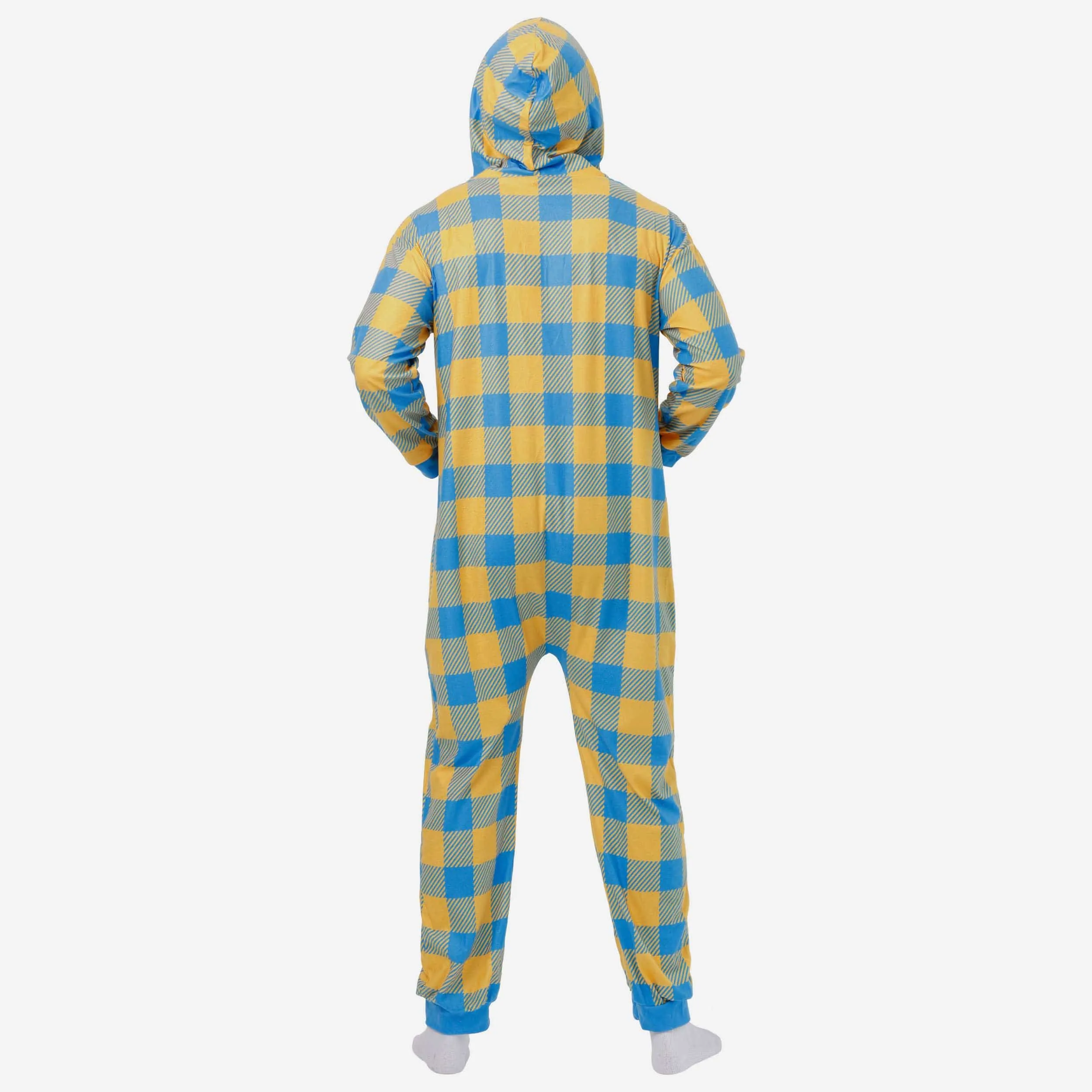 Los Angeles Chargers Plaid One Piece Pajamas