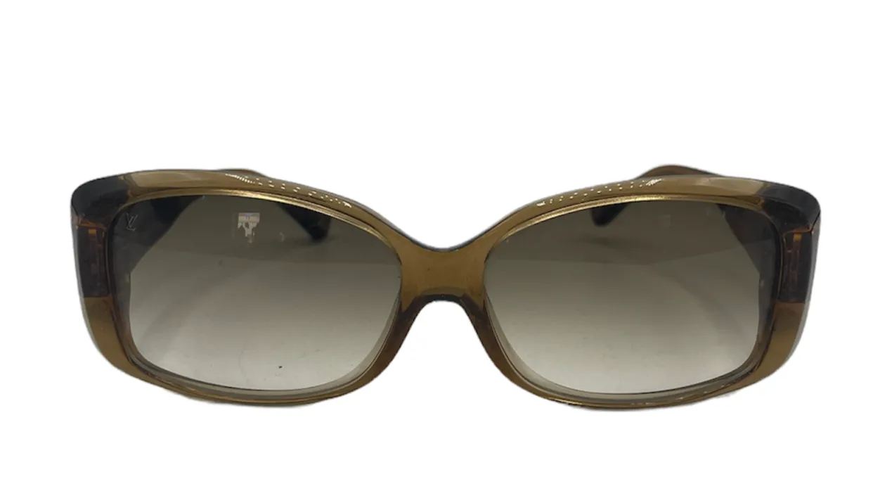 Louis Vuitton Y2K Rootbeer Colored Glitter Sunglasses