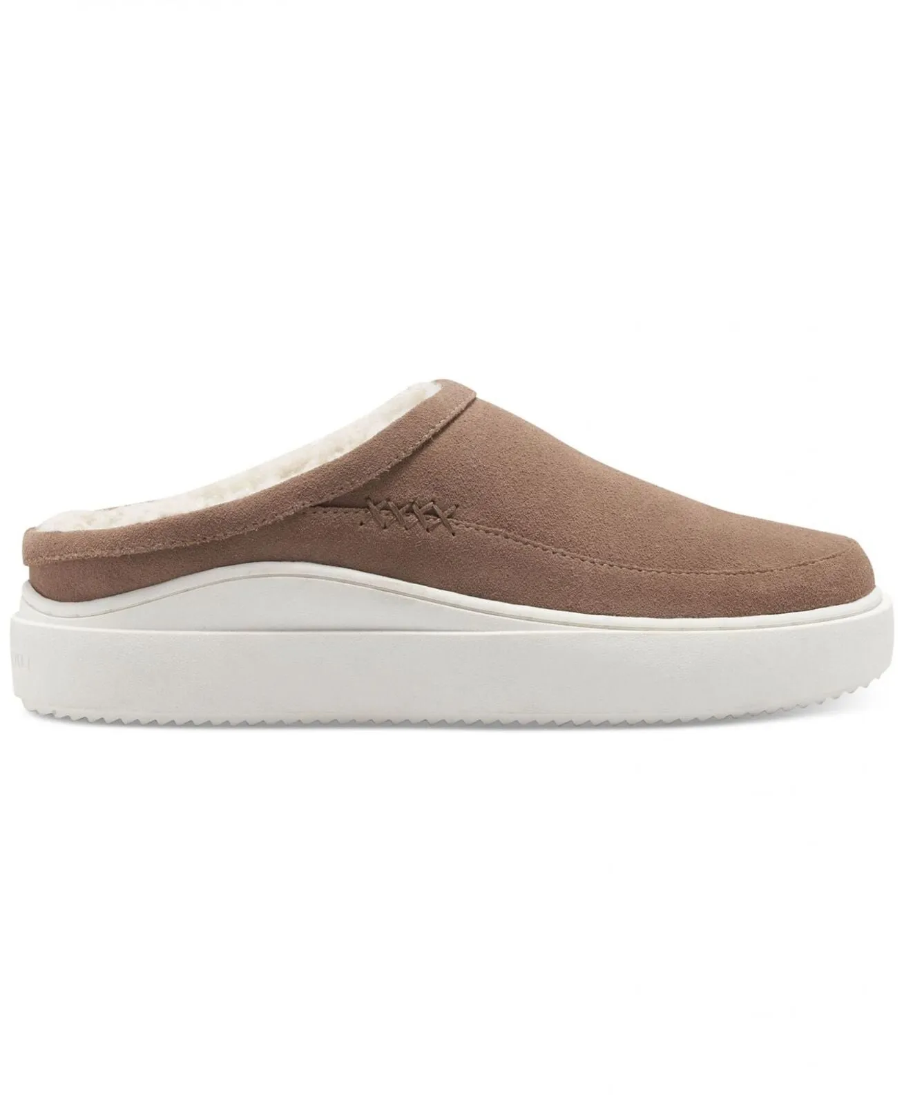 Lucky Brand Women's Korrin Plush Slip-On Sneakers Shoes Smokey Ash Brown 8.5M