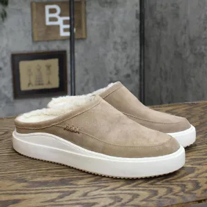 Lucky Brand Women's Korrin Plush Slip-On Sneakers Shoes Smokey Ash Brown 8.5M