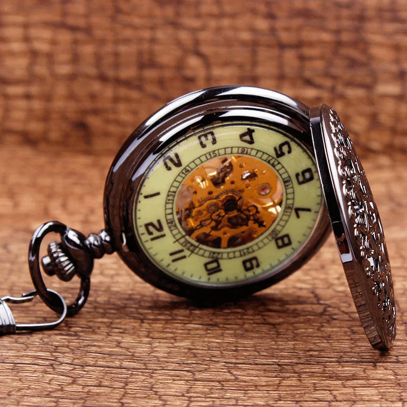 Luminous Steampunk Pocket Watch