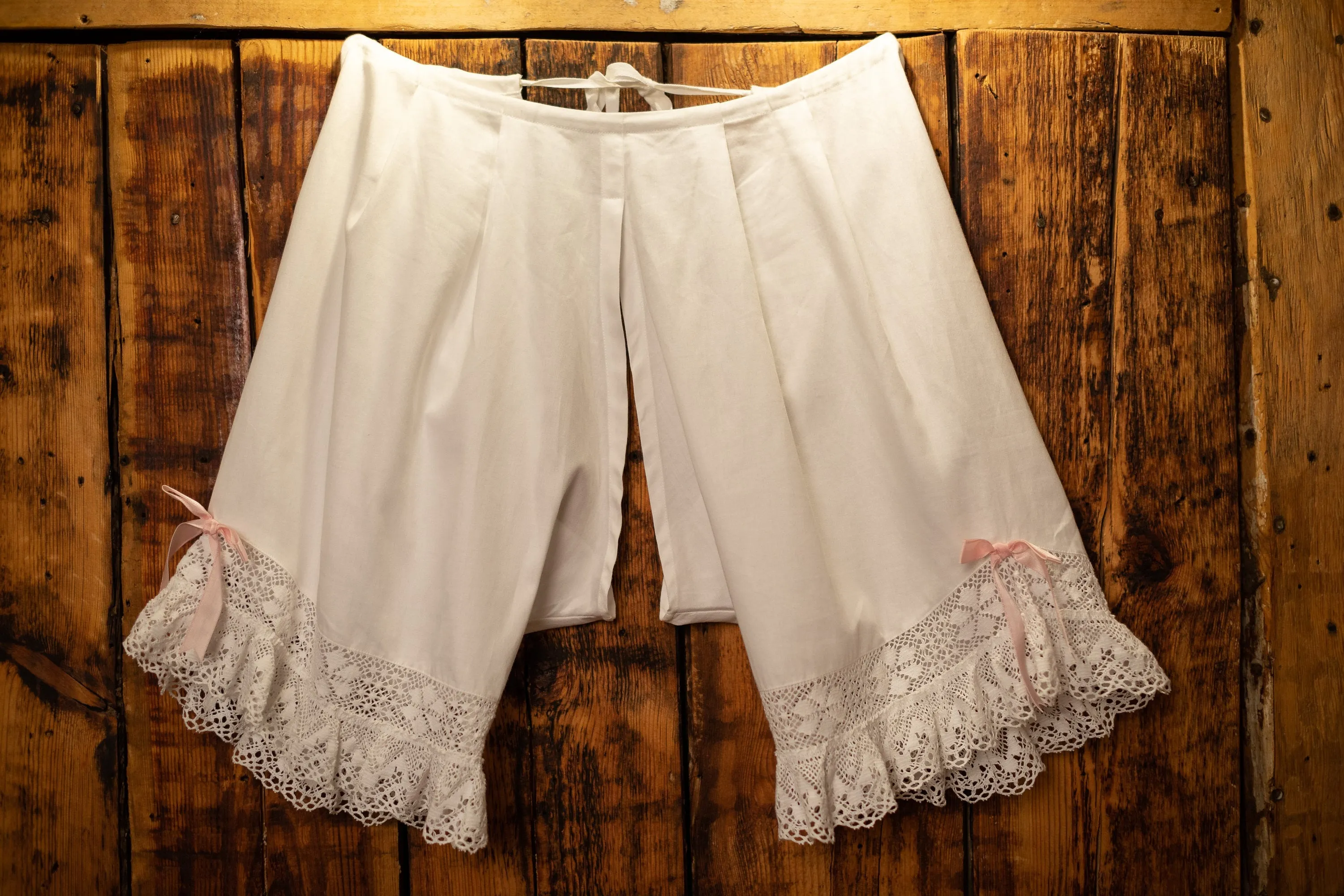 Mademoiselle de France - French Vintage Inspired Underwear Set in White Cotton