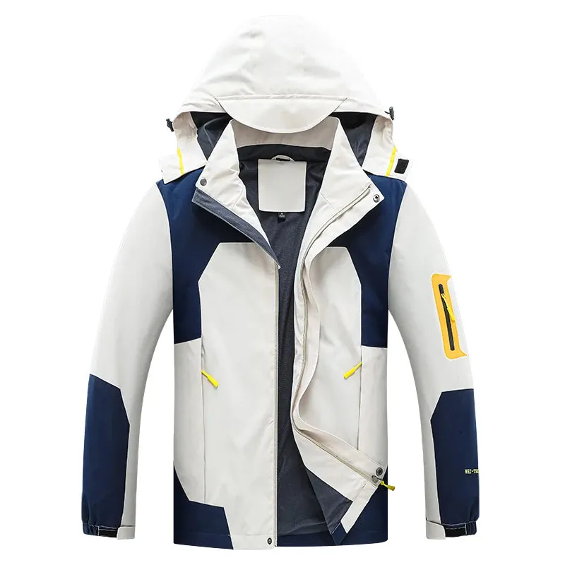 Man Black Windbreaker Windproof Waterproof For 2024 Spring Autumn Zip Up Jacket Men's Streetwear Bomber Clothes OverSize 5XL 6XL