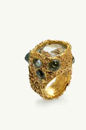 MARIE-ALEXANDRINE YVERNAULT | AQUAMARINE BAROQUE RING