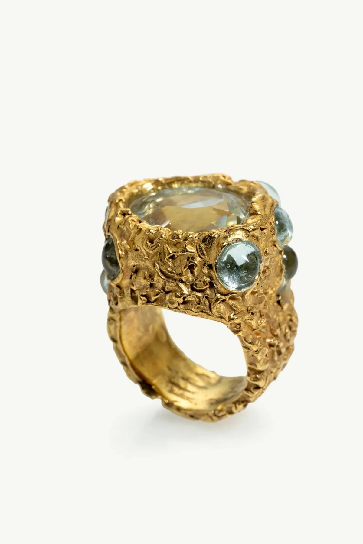 MARIE-ALEXANDRINE YVERNAULT | AQUAMARINE BAROQUE RING