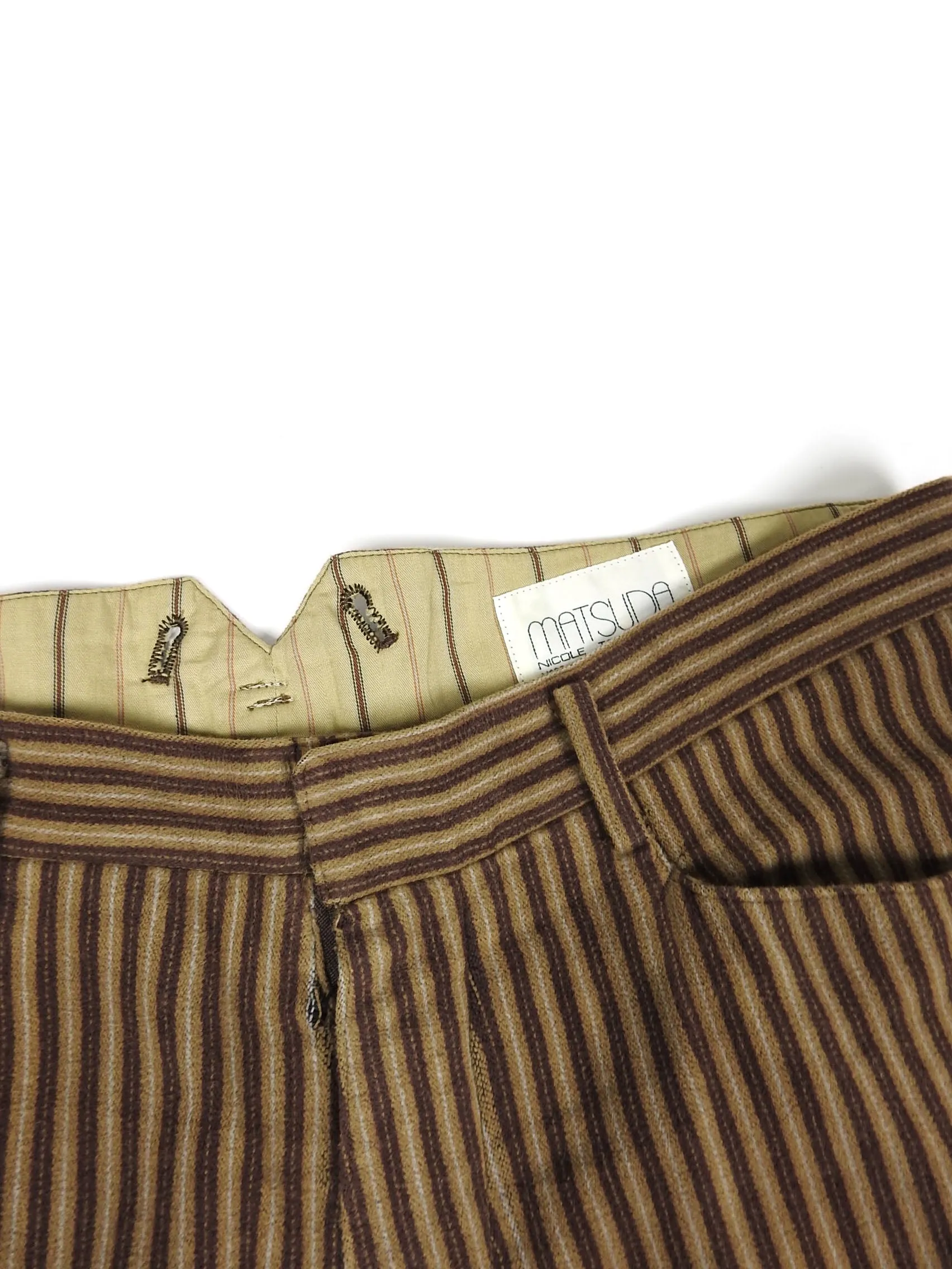 Matsuda Vintage Stripe Pants Size 50