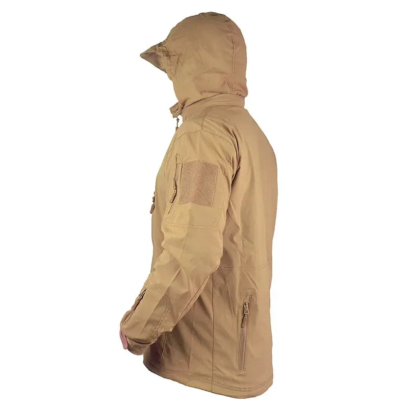 MEGE Men Outdoor Hiking Jackets Military Tactical Coat Waterproof Hooded Windbreaker Training Army Breathable Nylon Lightweight