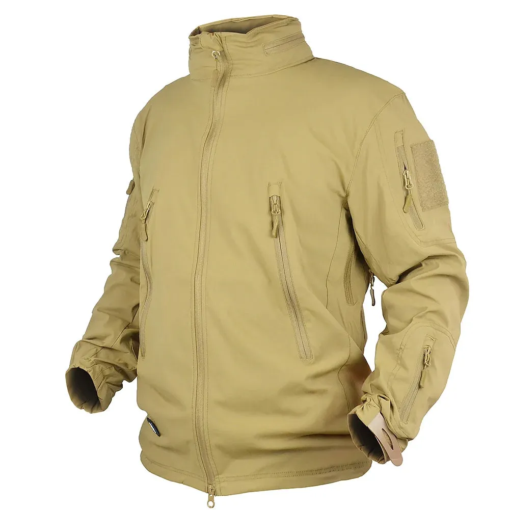 MEGE Men Outdoor Hiking Jackets Military Tactical Coat Waterproof Hooded Windbreaker Training Army Breathable Nylon Lightweight