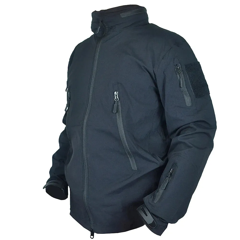 MEGE Men Outdoor Hiking Jackets Military Tactical Coat Waterproof Hooded Windbreaker Training Army Breathable Nylon Lightweight
