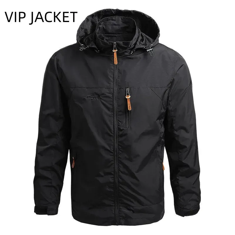 Men Windbreaker Military Field Jackets Outerwear Mens Winter Autumn Waterproof Flight Pilot Coat Hoodie Men Hunting Army Clothes
