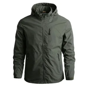 Men's Jackets Waterproof Military Hooded Jacket Windbreaker Outdoor Camping Sports Elastic Coat Male Clothing Thin Overcoat